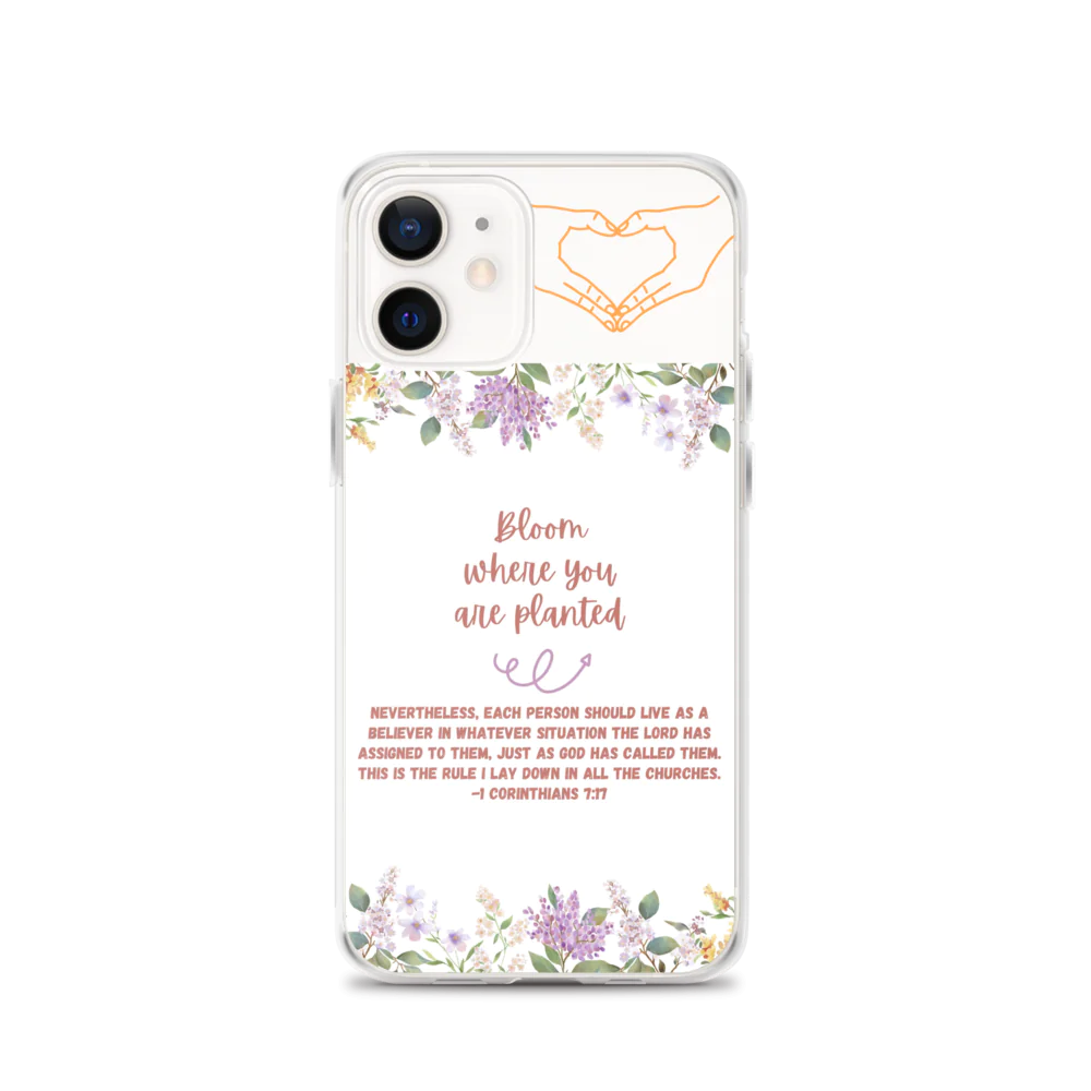 Bloom Where You Are Planted Clear Case for iPhone®