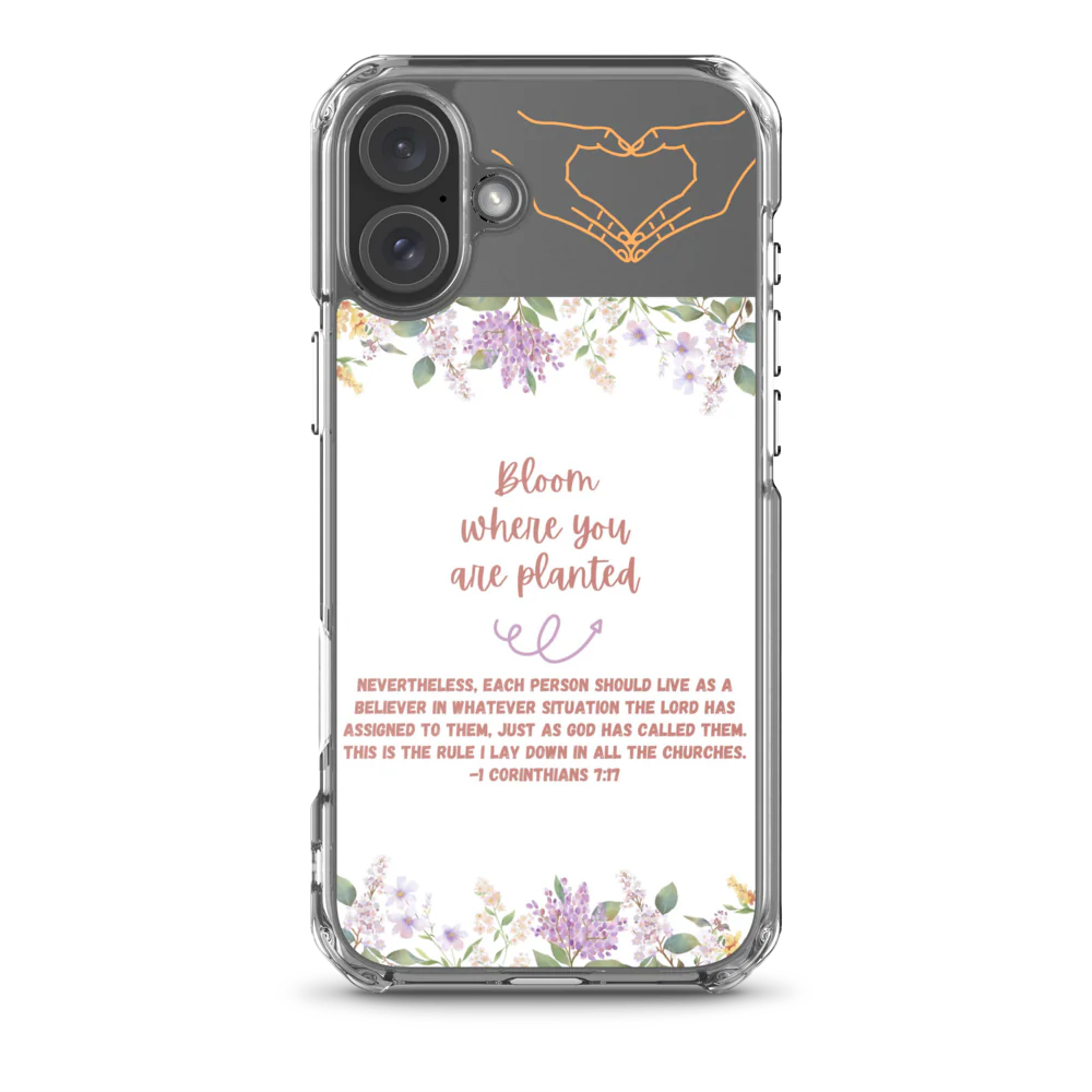Bloom Where You Are Planted Clear Case for iPhone®