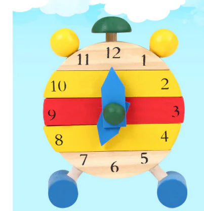 Timely Play Wooden Stroller Clock