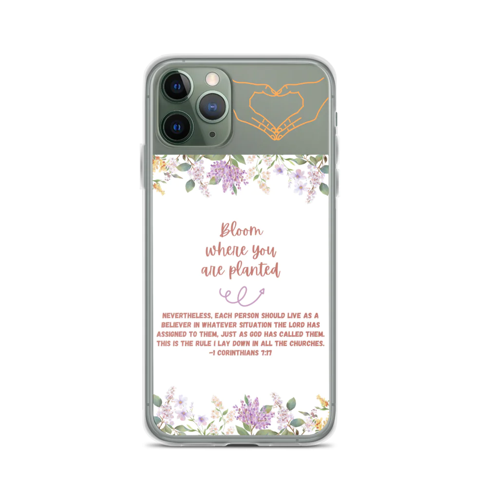 Bloom Where You Are Planted Clear Case for iPhone®