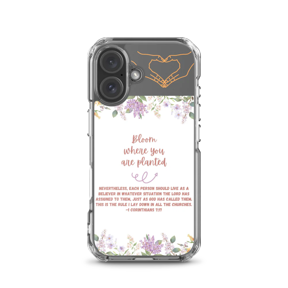 Bloom Where You Are Planted Clear Case for iPhone®