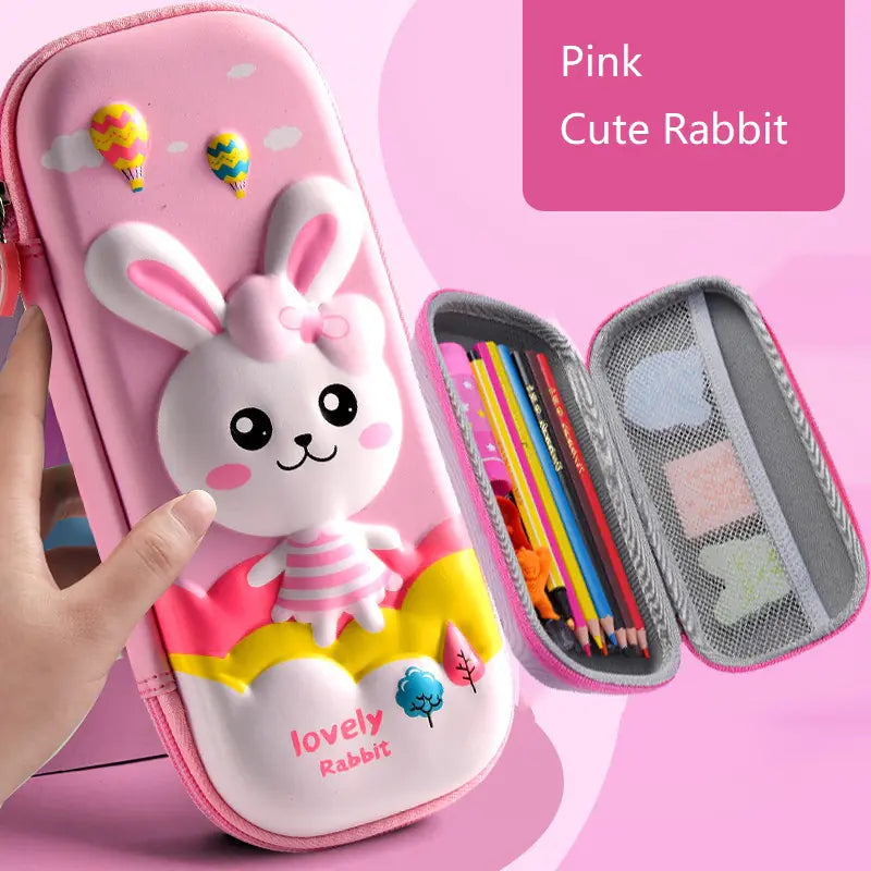 Waterproof 3D Cartoon Pencil Case for Kids