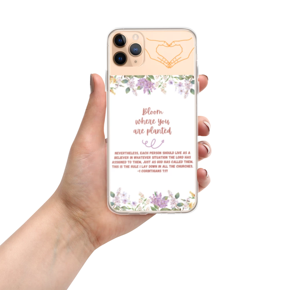 Bloom Where You Are Planted Clear Case for iPhone®
