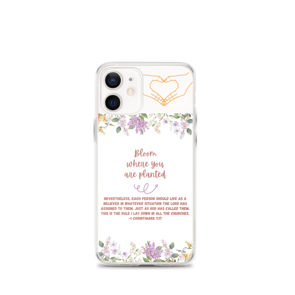 Bloom Where You Are Planted Clear Case for iPhone®