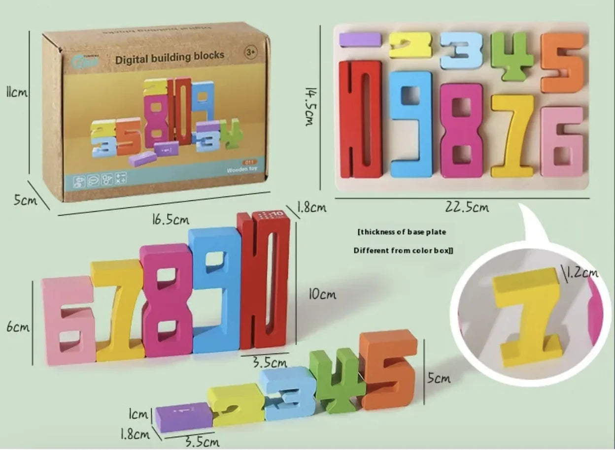 Educational Wood Number Kit