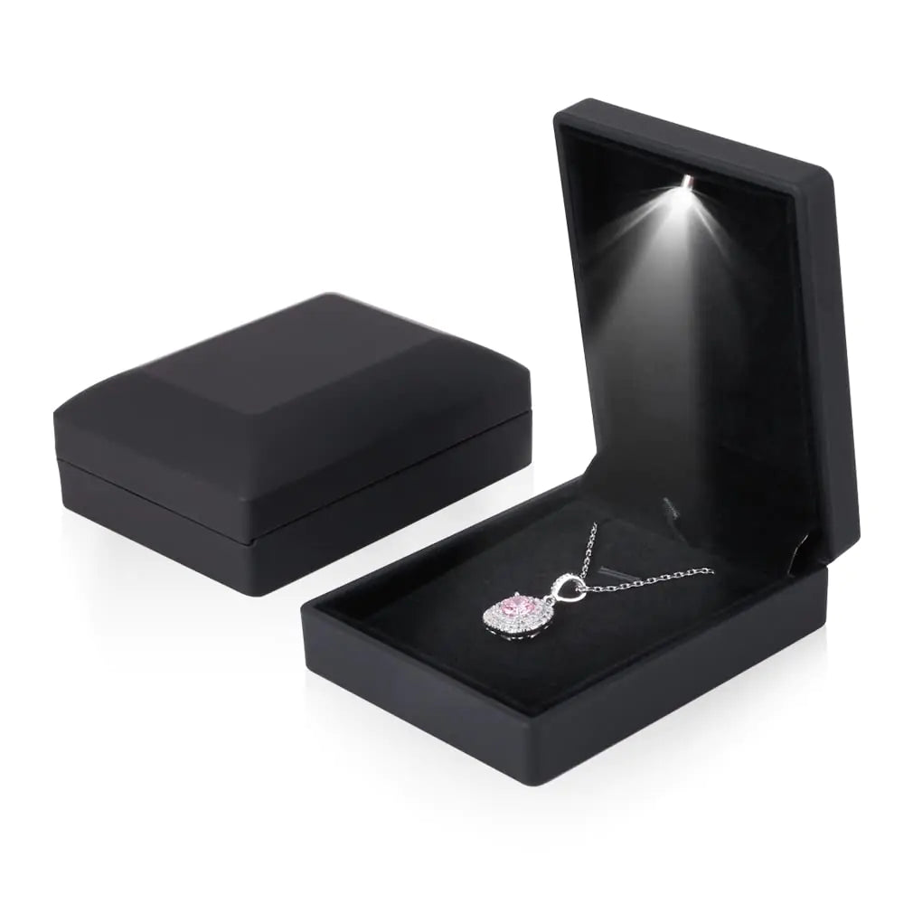 LED Lighted Pendant/Necklace Box(Black)