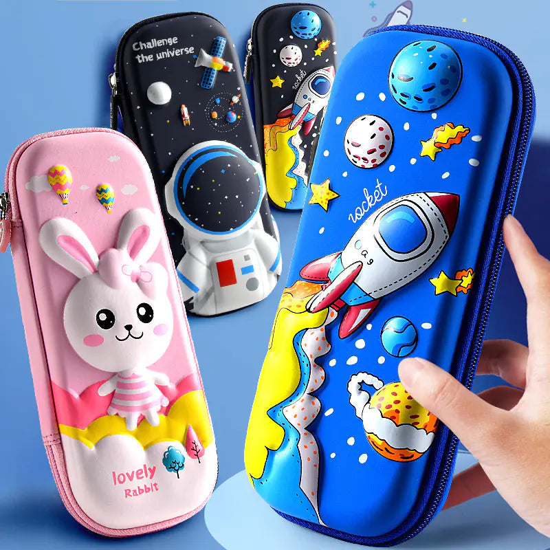 Waterproof 3D Cartoon Pencil Case for Kids
