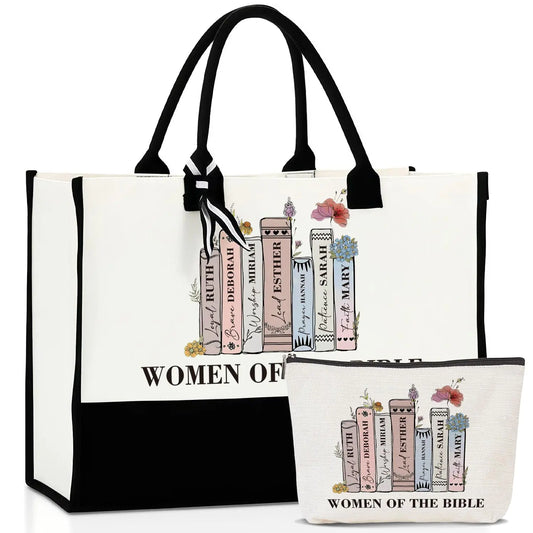 Women of the Bible Tote & Cosmetic Set