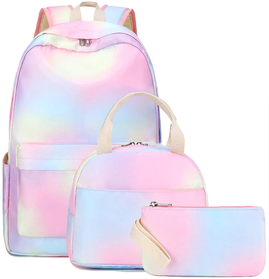 Rainbow Scholar Girls 3-Piece Backpack Set