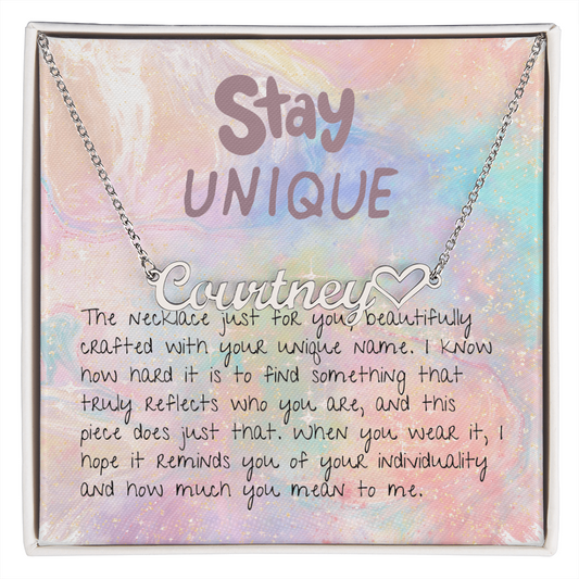 Stay Unique! Custom Name Necklace!