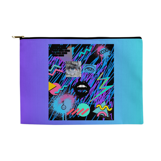 90s Stare Large Zipper Pouch