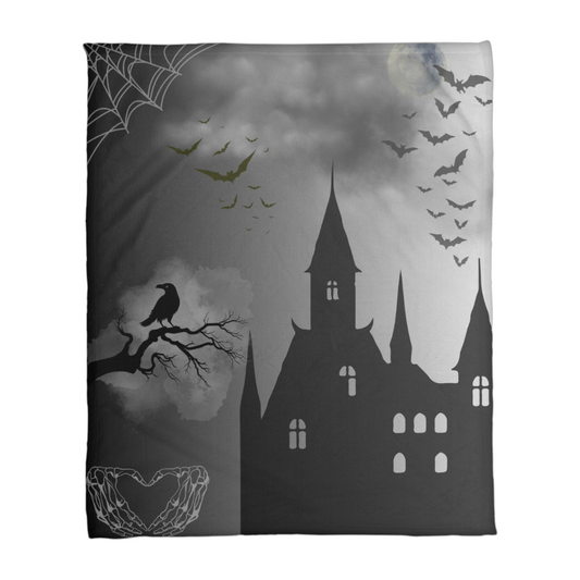 The Gothic Night Sky Coral Fleece Blanket